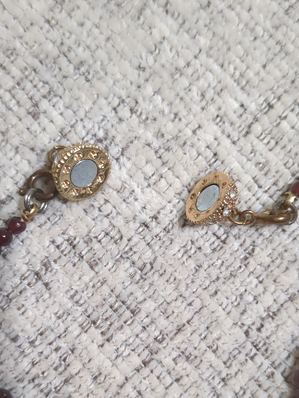 Genuine Garnet Bead Necklace - Picture 4 of 6